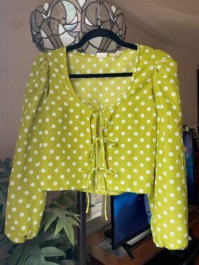 Levi's Embry Daisy Tie Blouse - XS